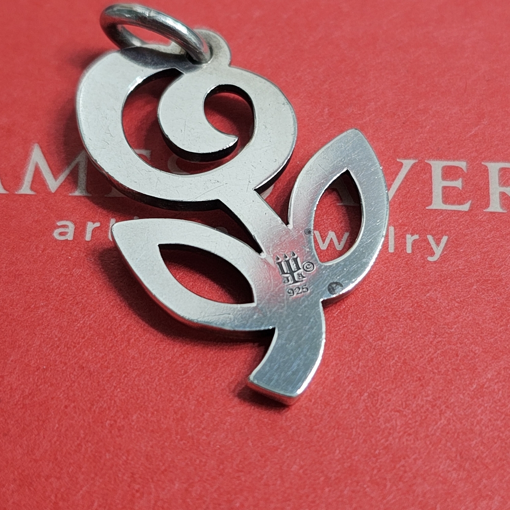 James Avery Silver Floral Pendant - Picture 2 of 6